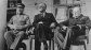 The first meeting of the 'Big Three' - Stalin, Roosevelt and Churchill